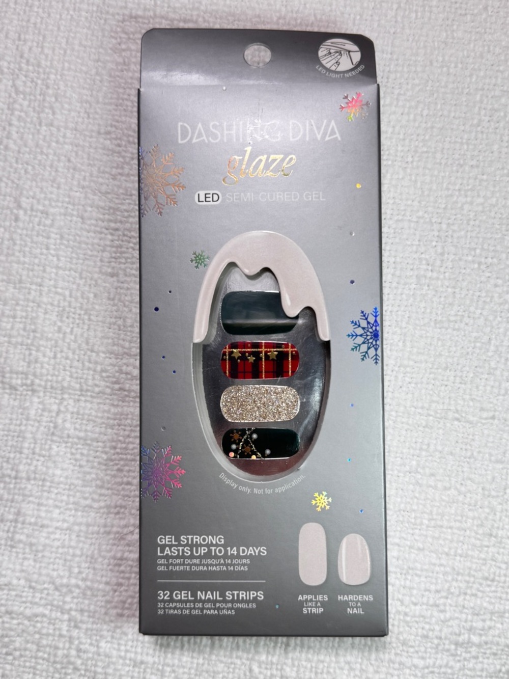 NEW Dashing Diva Glaze LED Semi Cured Gel Nail Strips